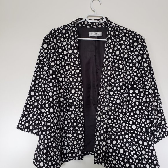 Kasper Black and White Suite Jacket - Picture 3 of 6